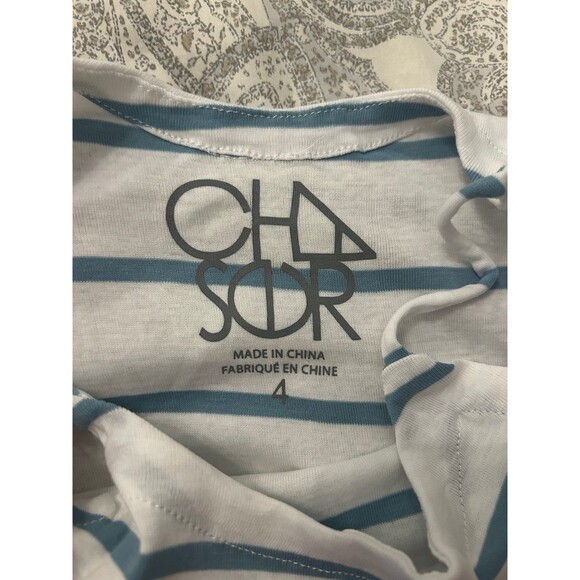 NWT 4T Chaser dress white with blue stripes - Picture 3 of 4